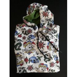 Pull à capuche têtes de...